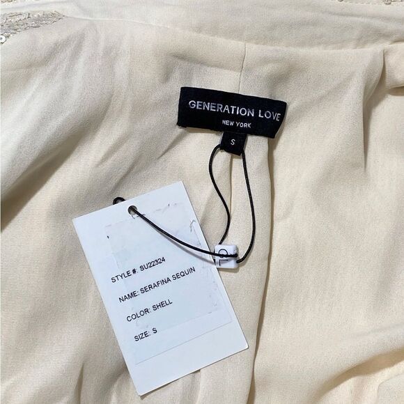 Generation Love Serafina Sequin Open-Front Blazer size S - Picture 13 of 14